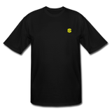 Men's Tall T-Shirt WITH YELLOW LOGO - black