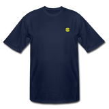 Men's Tall T-Shirt WITH YELLOW LOGO - navy