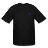 Men's Tall T-Shirt WITH BLUE LOGO - black