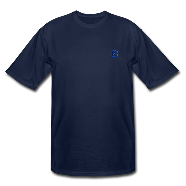 Men's Tall T-Shirt WITH BLUE LOGO - navy