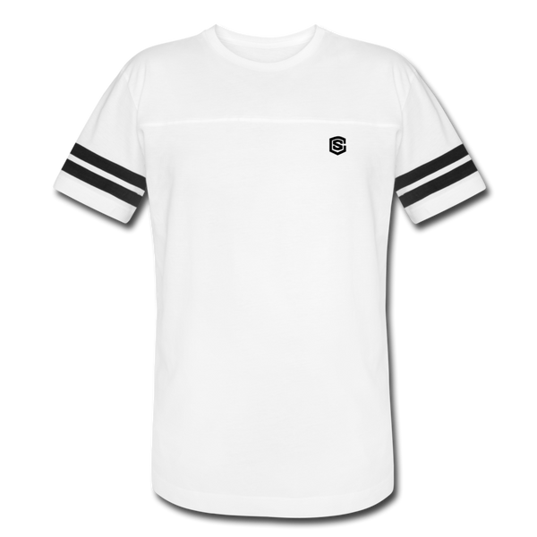 Vintage Sport T-Shirt WITH BLACK LOGO - white/black