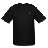 Men's Tall T-Shirt WITH RED LOGO - black