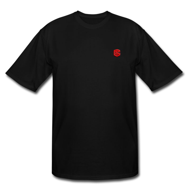 Men's Tall T-Shirt WITH RED LOGO - black