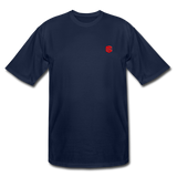 Men's Tall T-Shirt WITH RED LOGO - navy