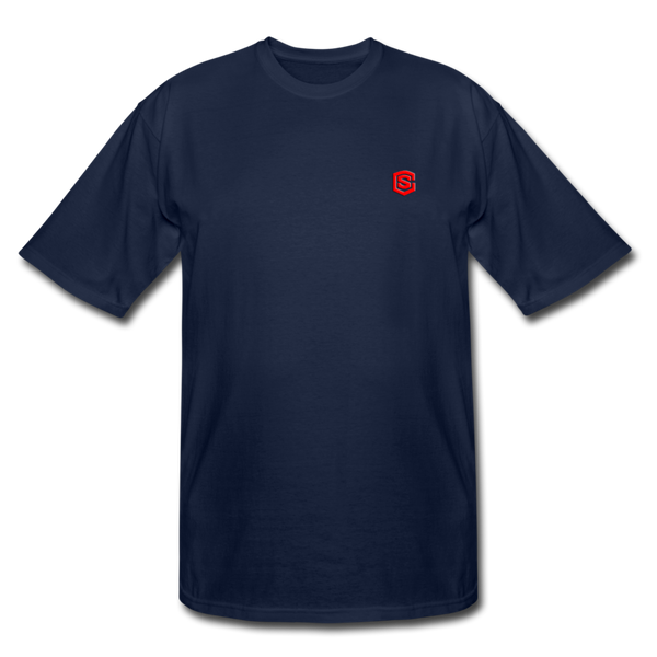 Men's Tall T-Shirt WITH RED LOGO - navy