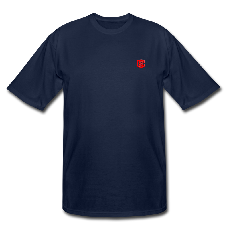 Men's Tall T-Shirt WITH RED LOGO - navy