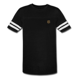 Vintage Sport T-Shirt WITH BROWN LOGO - black/white