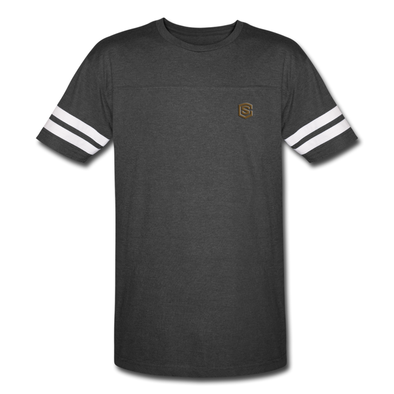 Vintage Sport T-Shirt WITH BROWN LOGO - vintage smoke/white