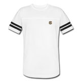 Vintage Sport T-Shirt WITH BROWN LOGO - white/black
