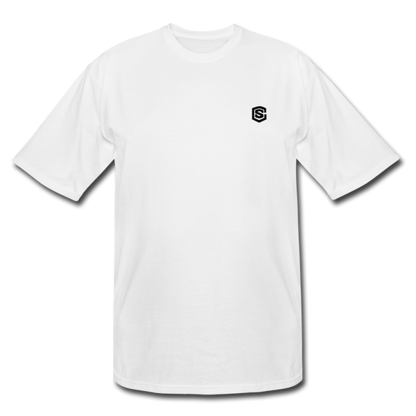 Men's Tall T-Shirt WITH BLACK LOGO - white