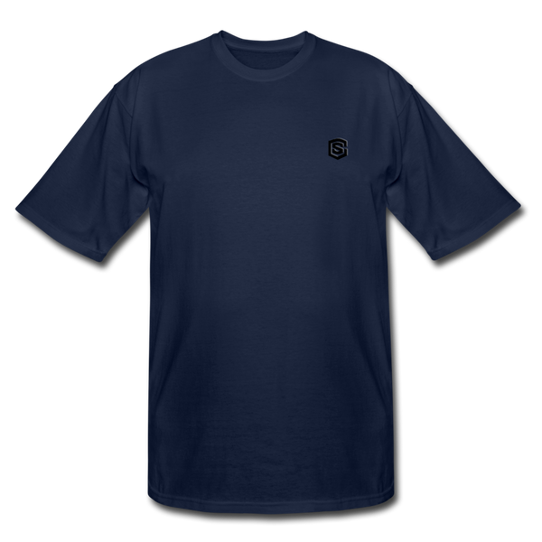 Men's Tall T-Shirt WITH BLACK LOGO - navy