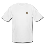 Men's Tall T-Shirt WITH BROWN  LOGO - white