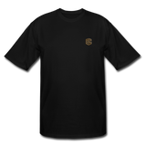 Men's Tall T-Shirt WITH BROWN  LOGO - black