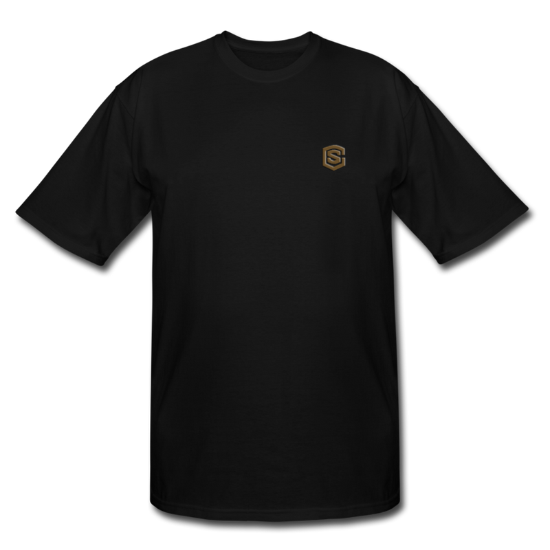 Men's Tall T-Shirt WITH BROWN  LOGO - black