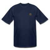 Men's Tall T-Shirt WITH BROWN  LOGO - navy