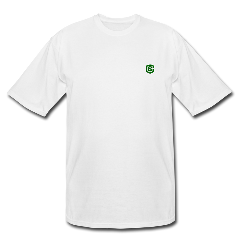 Men's Tall T-Shirt WITH GREEN LOGO - white