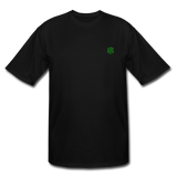 Men's Tall T-Shirt WITH GREEN LOGO - black