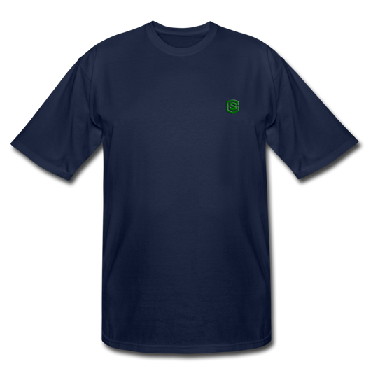Men's Tall T-Shirt WITH GREEN LOGO - navy