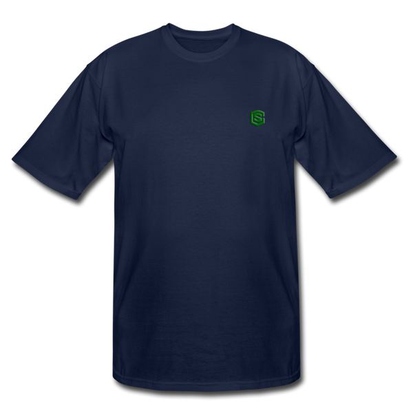 Men's Tall T-Shirt WITH GREEN LOGO - navy