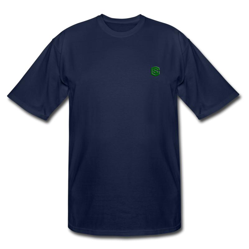 Men's Tall T-Shirt WITH GREEN LOGO - navy