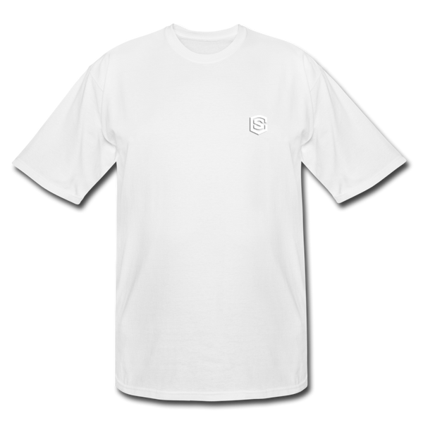 Men's Tall T-Shirt WITH WHITE  LOGO - white