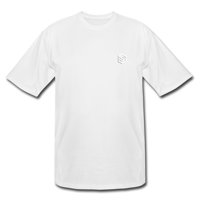 Men's Tall T-Shirt WITH WHITE  LOGO - white