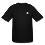 Men's Tall T-Shirt WITH WHITE  LOGO - black