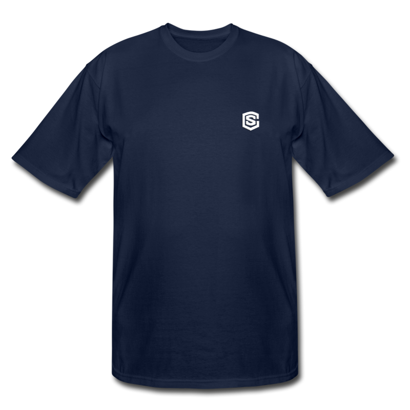 Men's Tall T-Shirt WITH WHITE  LOGO - navy