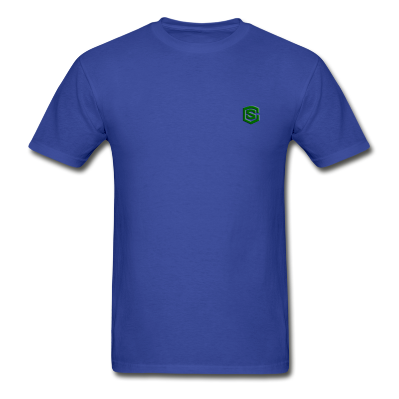 Hanes Adult Tagless T-Shirt  WITH GREEN  LOGO - royal blue