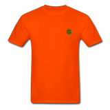 Hanes Adult Tagless T-Shirt  WITH GREEN  LOGO - orange