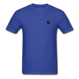 Hanes Adult Tagless T-Shirt WITH BLACK  LOGO - royal blue