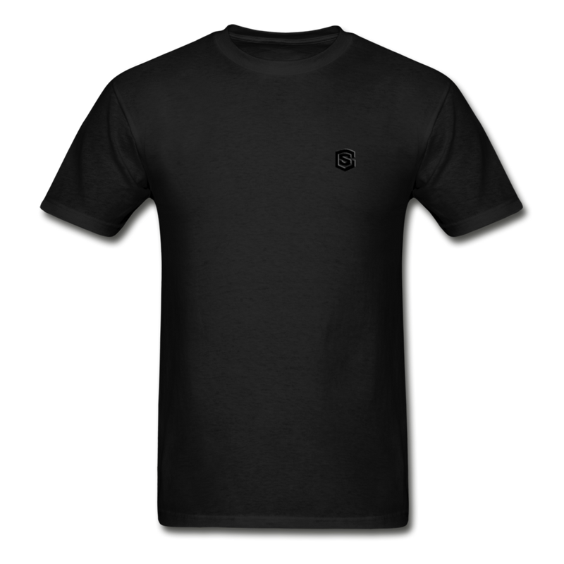 Hanes Adult Tagless T-Shirt WITH BLACK  LOGO - black