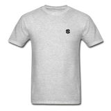 Hanes Adult Tagless T-Shirt WITH BLACK  LOGO - heather gray