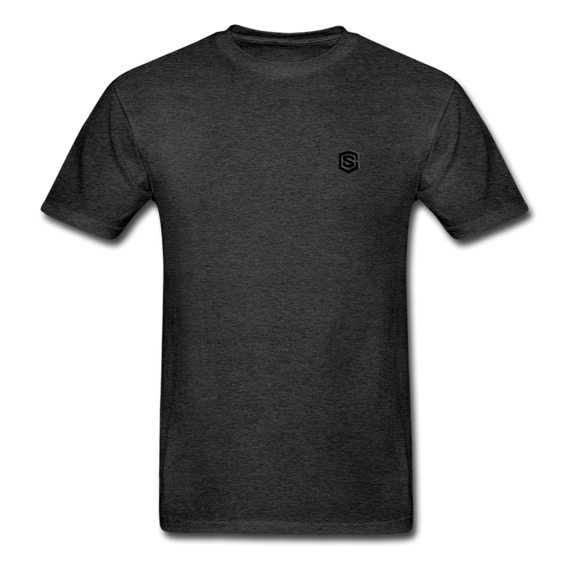 Hanes Adult Tagless T-Shirt WITH BLACK  LOGO - charcoal gray