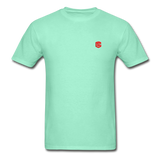 Hanes Adult Tagless T-Shirt  WITH RED  LOGO - deep mint