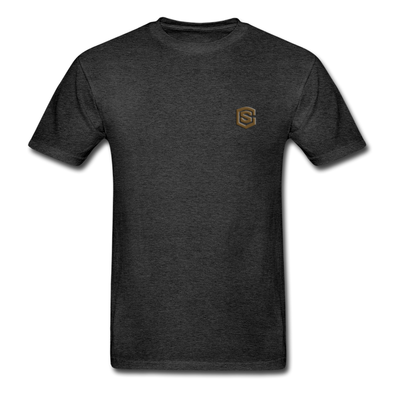 Hanes Adult Tagless T-Shirt  WITH BROWN  LOGO - charcoal gray