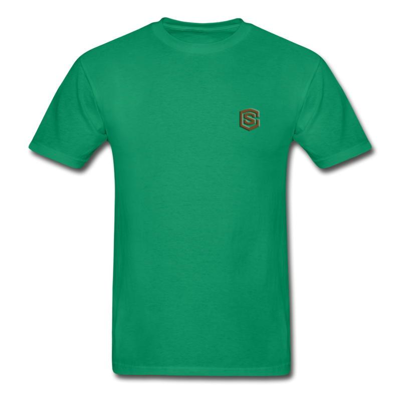 Hanes Adult Tagless T-Shirt  WITH BROWN  LOGO - kelly green