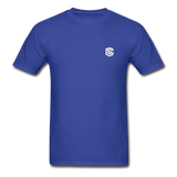 Hanes Adult Tagless T-Shirt  WITH WHITE  LOGO - royal blue