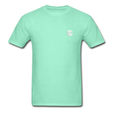 Hanes Adult Tagless T-Shirt  WITH WHITE  LOGO - deep mint