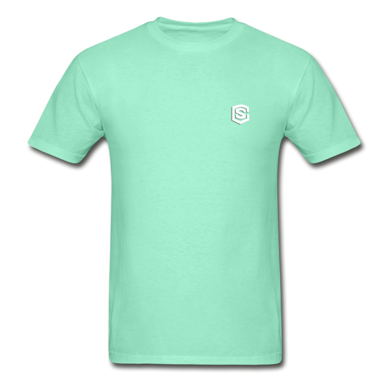 Hanes Adult Tagless T-Shirt  WITH WHITE  LOGO - deep mint