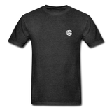 Hanes Adult Tagless T-Shirt  WITH WHITE  LOGO - charcoal gray