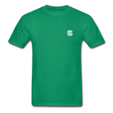 Hanes Adult Tagless T-Shirt  WITH WHITE  LOGO - kelly green