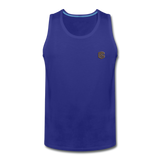 Men’s Premium Tank  WITH BROWN  LOGO - royal blue