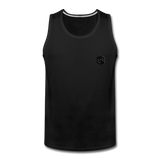 Men’s Premium Tank  WITH BLACK  LOGO - black