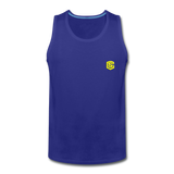 Men’s Premium Tank  WITH  YELLOW  LOGO - royal blue