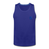 Men’s Premium Tank  WITH BLUE  LOGO - royal blue