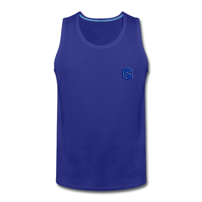 Men’s Premium Tank  WITH BLUE  LOGO - royal blue