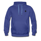 Men’s Premium Hoodie  WITH BLACK  LOGO - royalblue