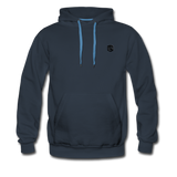 Men’s Premium Hoodie  WITH BLACK  LOGO - navy