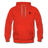 Men’s Premium Hoodie  WITH BLACK  LOGO - red